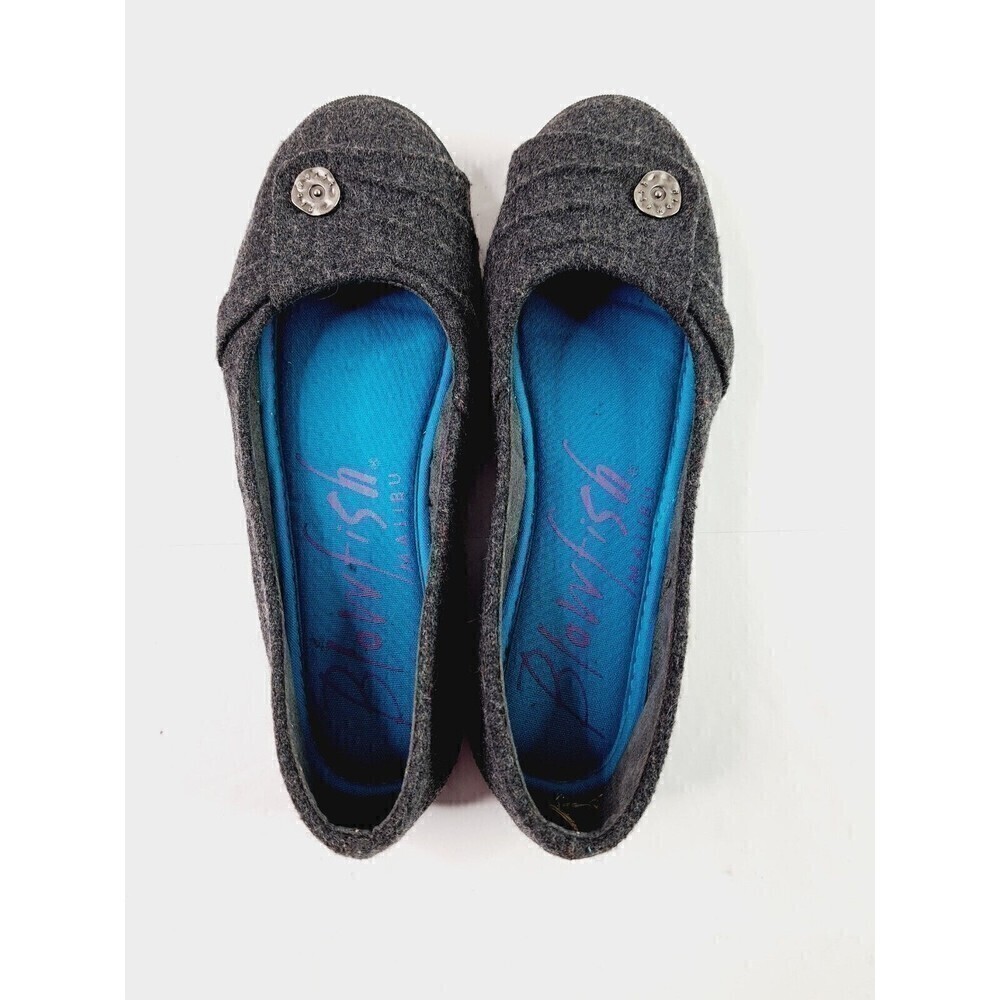 Blowfish Malibu Felt Ballet Flats Slip On Gray Women's Size 7 - Picture 6 of 7